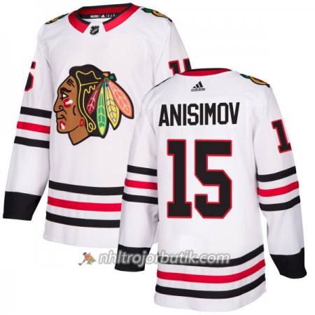 Män Ishockey Chicago Blackhawks Tröja Artem Anisimov 15 Adidas 2017-2018 Vit Authentic